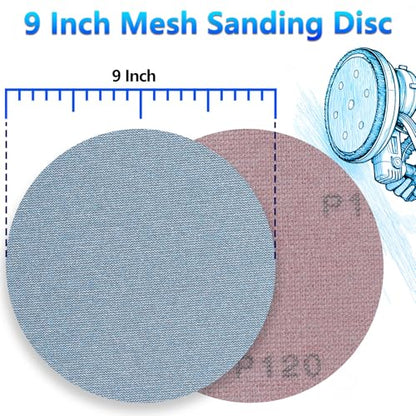 25 Pcs 9 Inch Ceramic Mesh Sanding Disc for Drywall Sander 120 Grit - style: 120Grit