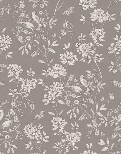 Peel and Stick Wallpaper Roll, Nestled in Nature Design - style: Nestled in Nature