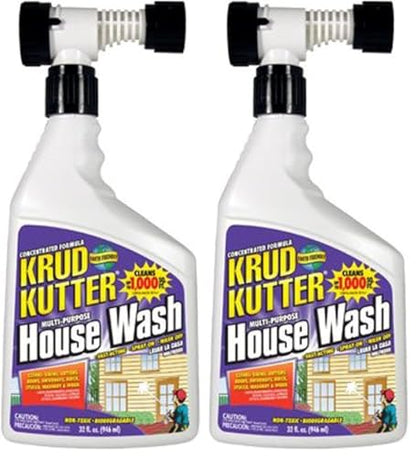 Krud Kutter HW32H4 Multi-Purpose House Wash, 32 oz (Pack of 2) - size: 32 Ounce (Pack of 2)