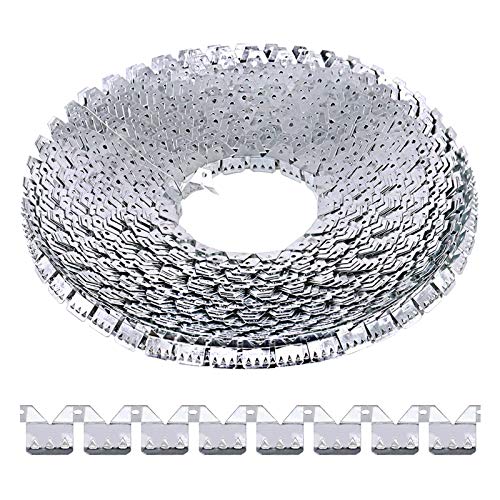 65 ft Flexible Metal Tack Strip Three-Tooth Upholstery Premium Heavy Duty Curve Ease Grip for Furniture, Chairs, Sofa, Bed Repair - size: ys/m