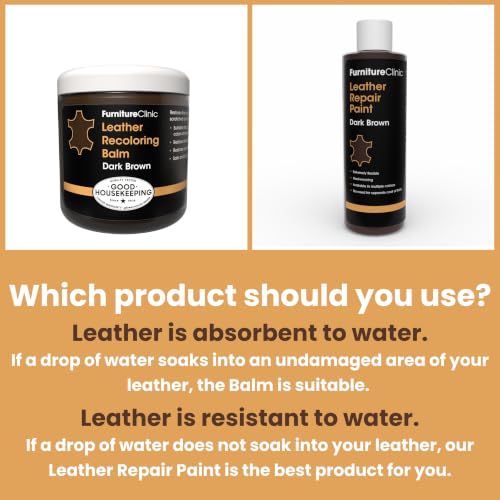 Furniture Clinic Leather Complete Restoration Kit, Dark Grey, 5 Piece - color: Dark Grey, size: Complete Kit