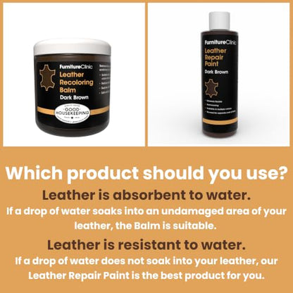 Furniture Clinic Leather Complete Restoration Kit, Dark Grey, 5 Piece - color: Dark Grey, size: Complete Kit