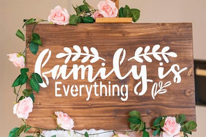 15 Pack Farmhouse Word Stencils for Painting on Wood & Canvas - 12x6