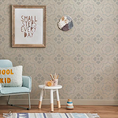GSS Designs Reusable Tile Stencils 12x12Inch Laser Cut Painting Stencils for Floor Wall Tile Fabric Furniture Floor Stencils for Painting Floors Patio Stencil for Concrete - style: Style 2