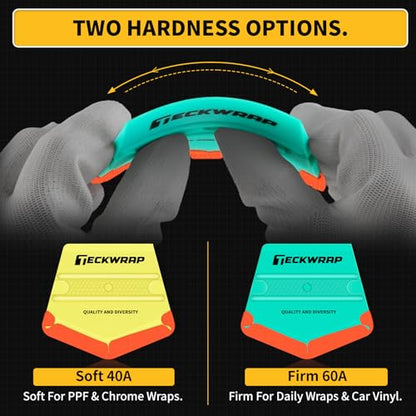 TECKWRAP Felt Squeegee for Vinyl Wrap Window Tint, V-Shape, Soft/Med - color: 2pcs V-shaped