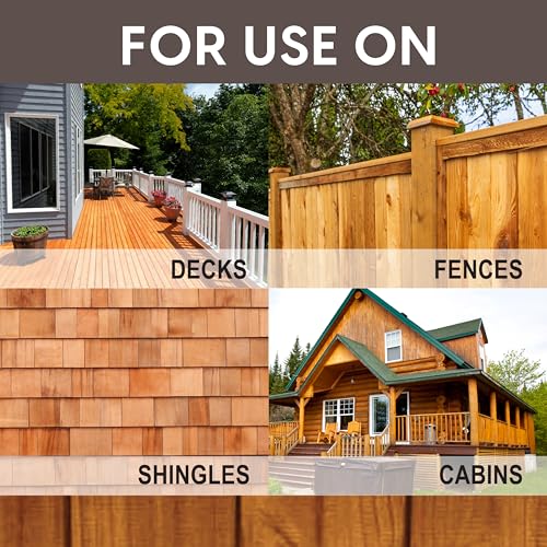 Ready Seal Exterior Wood Stain & Sealer, Clear, 1 Gallon - color: Clear, size: 1 Gallon
