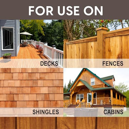Ready Seal Exterior Wood Stain & Sealer, Mahogany, 1 Gallon - color: Mahogany, size: 1 Gallon
