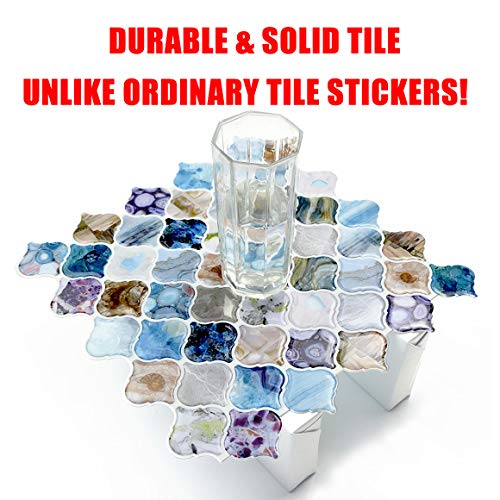 STICKGOO Arabesque Peel and Stick Backsplash Tile for Kitchen, Multi - color: Multicolor