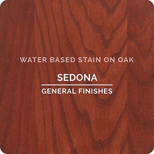 General Finishes Water Based Wood Stain, 1 Quart, Sedona - color: Sedona, size: 1 Quart