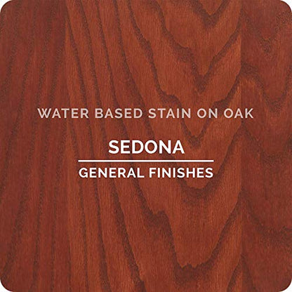 General Finishes Water Based Wood Stain, 1 Quart, Sedona - color: Sedona, size: 1 Quart