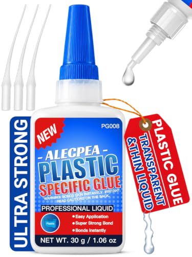 ALECPEA Plastic Glue 30g, Thin Formula for ABS, PVC, PS and Models - color: Plastic Glue