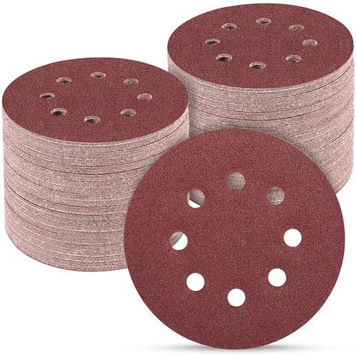 100PCS 5 Inch Sanding Discs 150 Grit Sandpaper for Orbital Sander - style: Aluminum oxide