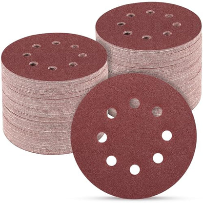 100PCS 5 Inch Sanding Discs 150 Grit Sandpaper for Orbital Sander - style: Aluminum oxide