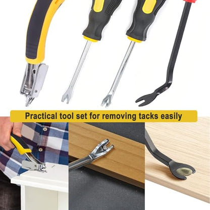 4Pcs Heavy Duty Staple Remover, Upholstery Staple Puller Tool