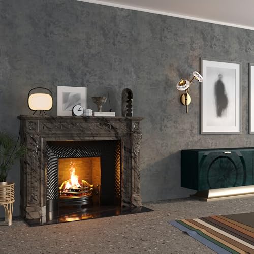 BAYYA Concrete Wallpaper Peel and Stick Wall Paper for Bedrooms Cement Wrap - color: blue/grey, size: 15.8" x 1181"
