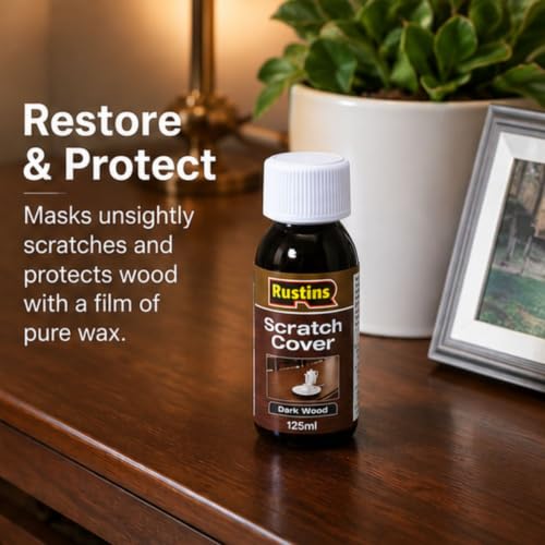Rustins Scratch Cover Restore & Protect Dark Wood 125ml - color: Dark