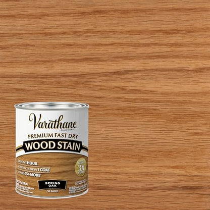 Varathane Premium Fast Dry Spring Oak Wood Stain - color: Spring Oak, size: 1 Quart (Pack of 1)