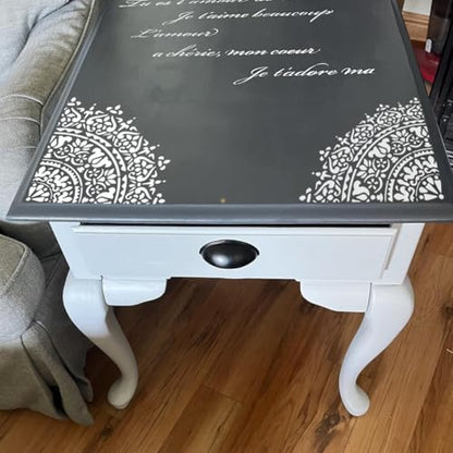 Damask Stencils for Walls 12inch Damask Stencil - style: Damask 02