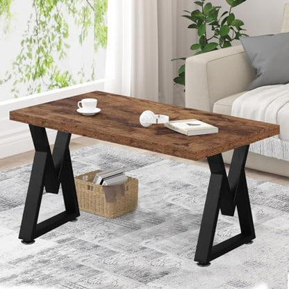 NXN-HOME 16'' Tall Metal Table Legs for Furniture, Bench Legs, Coffee Table Legs, Heavy Duty Desk Legs, Mid Century Home DIY Projects Black Furniture Legs(16”H x 11.8”W) - size: 16 inches-V Shape