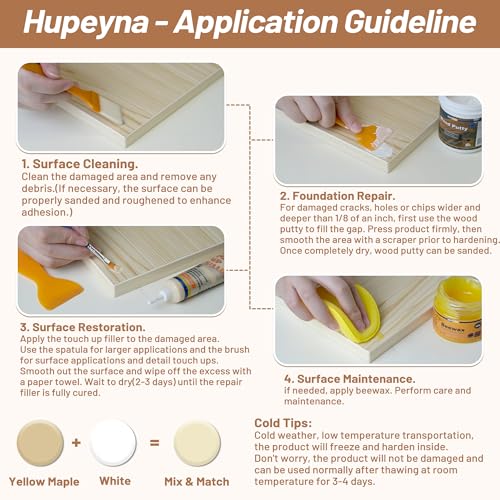 Hupeyna Wood Repair Kit, Wood Furniture Repair Kit - Natural Wood Series - color: Natural Wood Series