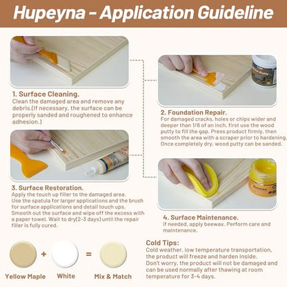 Hupeyna Wood Repair Kit, Wood Furniture Repair Kit - Natural Wood Series - color: Natural Wood Series
