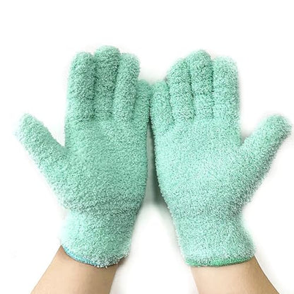 6 Pcs Microfiber Dusting Gloves Reusable Washable Cleaning Gloves Mittens House Kitchen Cleaning Gloves Cloth Car Wash Hand Mitten