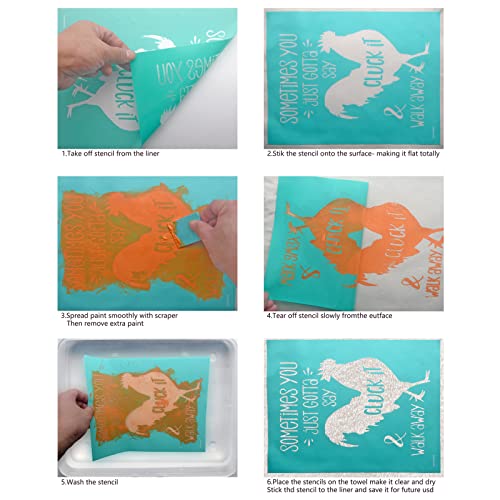 Silk Screen Stencils Transfers Reusable Self Adhesive Mesh Screen Stencil Kit for Chalkboard Fabric(Home Sweet Home) - color: sweet home