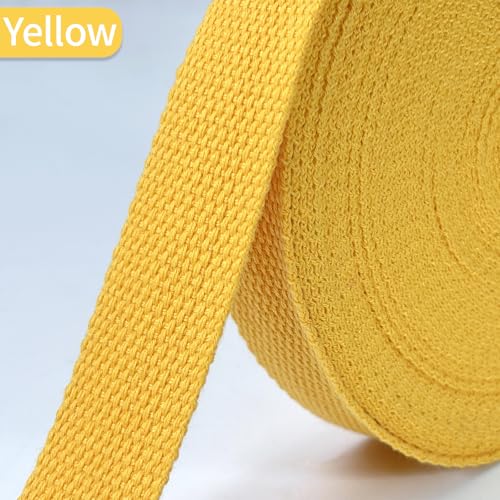 Gold Cotton Webbing 1in x 10Yards - color: Gold