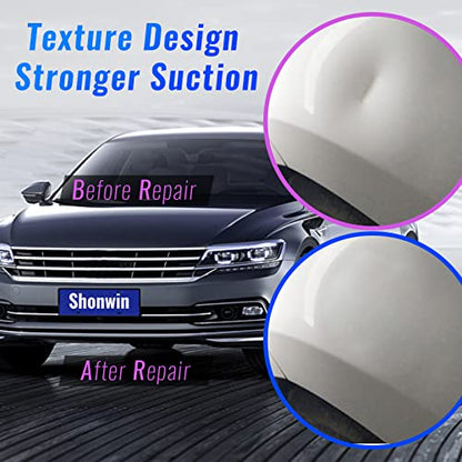 Car Dent Repair Tools Heavy Duty Paintless Repair Removal Tools Strong Dent Puller Handle Lifter Blue Glue Tabs Powerful Body Repair Dent Remover Tool Kit for Car Dent Repair (Blue) - color: Blue-2