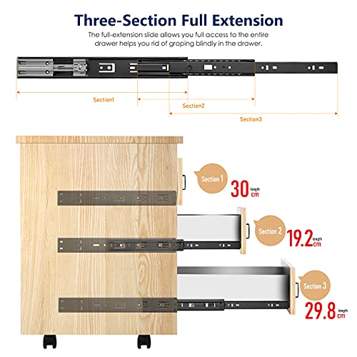 Ravinte Matte Black Soft Close Drawer Slides 12 Inch 1 Pairs 2 Pack - color: Black, size: 12 Inch