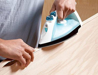 Edge Supply White Oak 1-1/2 in x 25 ft Roll – Pre-Glued Iron-On Wood Veneer Tape – Wood Veneer Edge Banding Tape with Hot Melt Adhesive, Smooth Sanded Finish Ideal for Furniture & DIY, Made in USA - color: White Oak, size: 1-1/2 in x 25 ft