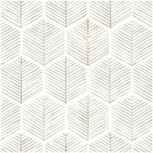 OSECAGE Geometric Peel and Stick Wallpaper Boho Contact Paper 17.3''×78.8'' - color: Beige, size: 17.3" x 78.8"