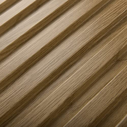 Art3d 3D Fluted Textured Slat Wall Panels, 19.7 x 19.7 in, 12-Pack, Walnut - color: Square - Walnut, size: 19.7 x 19.7in.