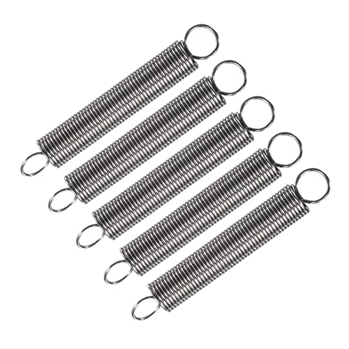 METALLIXITY Extension Spring (0.8x8x60mm/0.04"x0.32"x2.37") 5Pcs - size: 0.04"x0.32"x2.37"