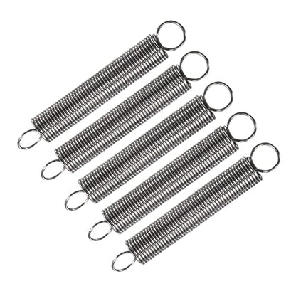 METALLIXITY Extension Spring (0.8x8x60mm/0.04"x0.32"x2.37") 5Pcs - size: 0.04"x0.32"x2.37"