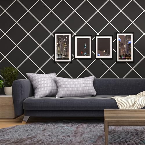 9.8 Ft Peel and Stick Wall Molding Trim, Flexible PVC Trim - color: White (Paintable), size: 9.8 Ft