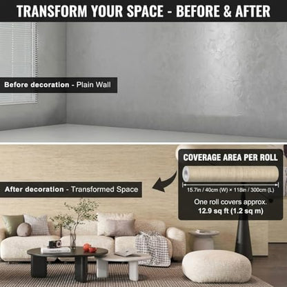3D Wall Panels Peel and Stick – 15.74" x 118" PVC Faux Texture Wall Covering, Self Adhesive Waterproof DIY Accent Wall for Living Room, Bedroom, Sofa Background & Kitchen Backsplash, Covers 12.9 sq.ft - color: #1, size: 15.7" x 118"
