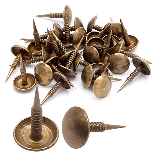 Piutouyar Bronze Upholstery Tacks, 100 Pcs, 8mm x 15mm - size: style2