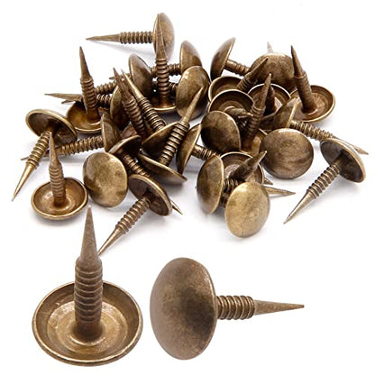Piutouyar Bronze Upholstery Tacks, 100 Pcs, 8mm x 15mm - size: style2