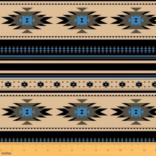 Aztec Fabric By The Yard, Native Upholstery Fabric, Southwestern Tribal - color: Multi 24, size: 2 Yards