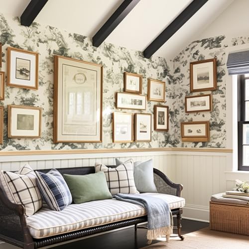 12 Pcs Wall Molding Trim, Split Wood Slats Mouldings, 15.8" X 1.6 - size: 15.8" X 1.6