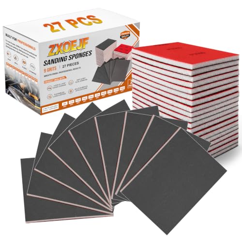 27 PCS 3x4 Inch Sanding Sponge, 3000 Grit Sandpaper Pads Sanding Blocks Set - color: 3000 Grit
