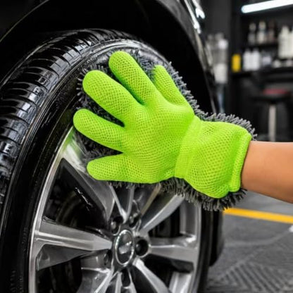 1pc Car Cleaning Glove, Soft and Absorbent Towel for Washing and Drying Cars and Motorbikes, Reusable Car Cleaning Tool