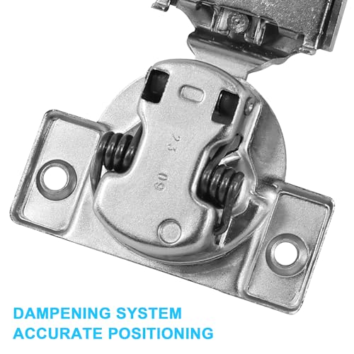 3/4 Inch Overlay Soft Close Cabinet Hinges, 30 Pack Slow Soft Close Hinges for Kitchen Cabinets Satin Nickel Hidden Self Closing Kitchen Cabinet Hinges for Cupboard - size: 3/4 inch Overlay