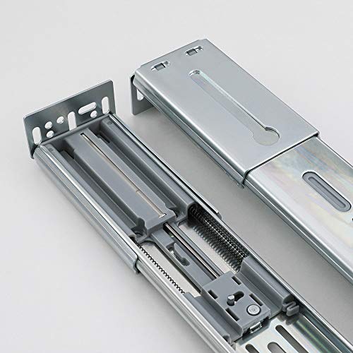 LONTAN 22 Inch Soft Close Drawer Slides with Rear Mounting Brackets 1 Pair - size: 22 Inch