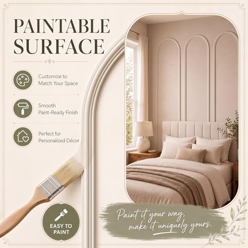 Colingmill 3 Set 32 x 78 Inch Arch Wall Molding Kit Peel Stick Wall Panels - size: 32 x 78 Inch, style: Stylish Style
