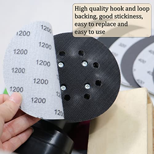 30PCS 5 inch No Hole #240-#3000 Wet Dry Sanding Discs 240 320 400 600 800 1000 1200 1500 2000 3000 Grit Sandpaper Compatible for Random Orbital Sanders (#240-#3000 10Kind Grit Each 3PCS) - style: #240-#3000 10Kind Grit Each 3PCS