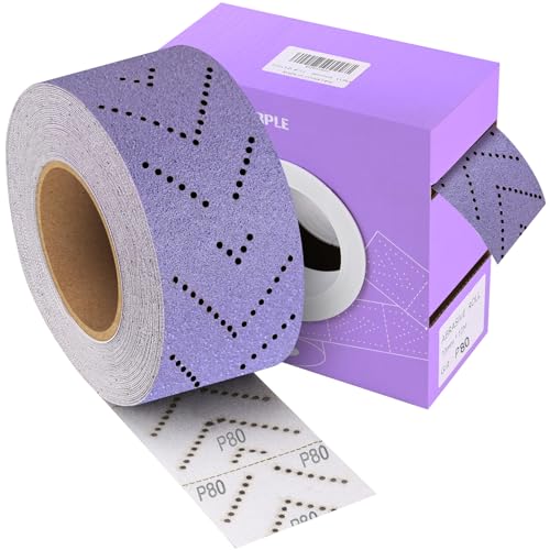 Purple Ceramic Sandpaper Roll 80 Grit 2-3/4" x 13 Yard - style: 80 Grit