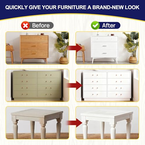 Boncart Wood Furniture Paint Kit - color: White, size: 5fl.oz