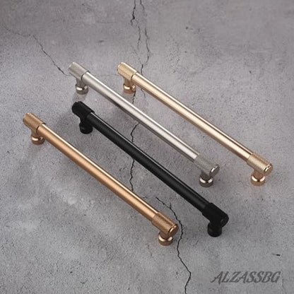 Alzassbg 5" Brushed Satin Nickel Cabinet Pulls 10 Pack, AL3017SN - color: Brushed Satin Nickel, size: 5" Hole Center